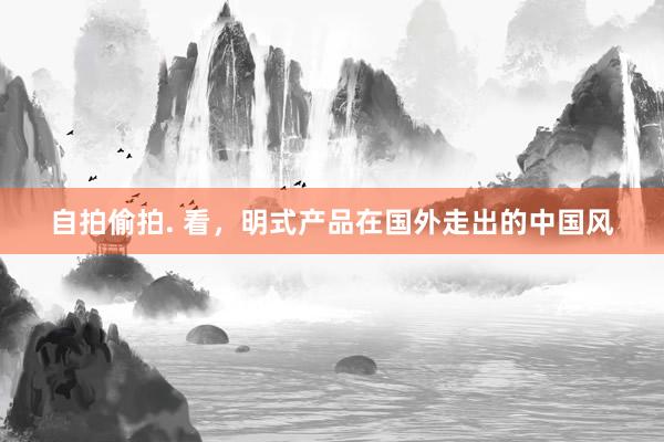 自拍偷拍. 看，明式产品在国外走出的中国风